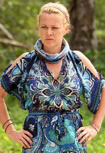 A picture of Christine Shields-Markowski before a redemption island duel